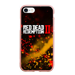 Чехол iPhone 7/8 матовый RED DEAD REDEMPTION 2, цвет: 3D-светло-розовый
