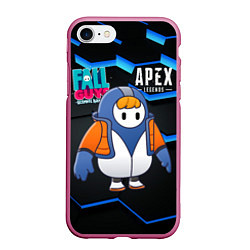 Чехол iPhone 7/8 матовый Fall Guys Apex Legends