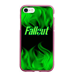 Чехол iPhone 7/8 матовый FALLOUT ФЭЛЛАУТ, цвет: 3D-малиновый