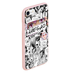 Чехол iPhone 7/8 матовый Ахегао Ahegao, цвет: 3D-светло-розовый — фото 2