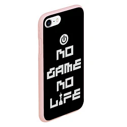 Чехол iPhone 7/8 матовый NO GAME NO LIFE, цвет: 3D-светло-розовый — фото 2