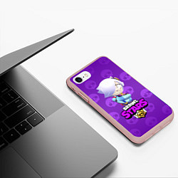 Чехол iPhone 7/8 матовый Colette - Brawl Stars, цвет: 3D-светло-розовый — фото 2
