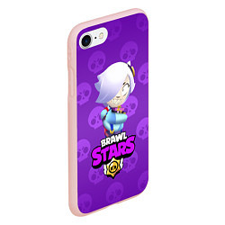 Чехол iPhone 7/8 матовый Colette - Brawl Stars, цвет: 3D-светло-розовый — фото 2