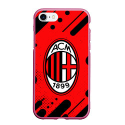 Чехол iPhone 7/8 матовый AC MILAN МИЛАН