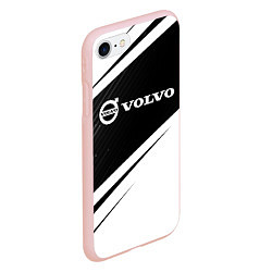 Чехол iPhone 7/8 матовый VOLVO Вольво, цвет: 3D-светло-розовый — фото 2