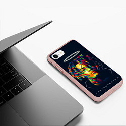 Чехол iPhone 7/8 матовый XXXTENTACION, цвет: 3D-светло-розовый — фото 2