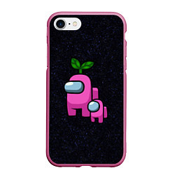 Чехол iPhone 7/8 матовый Among us Pink kid Pink