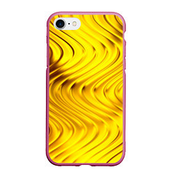 Чехол iPhone 7/8 матовый GOLD LINES, цвет: 3D-малиновый