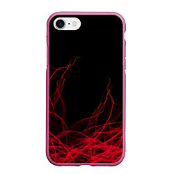 Чехол iPhone 7/8 матовый Fiber, цвет: 3D-малиновый