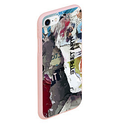 Чехол iPhone 7/8 матовый Street art, цвет: 3D-светло-розовый — фото 2