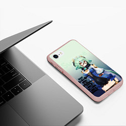 Чехол iPhone 7/8 матовый Sucrose, цвет: 3D-светло-розовый — фото 2