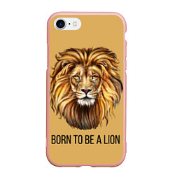 Чехол iPhone 7/8 матовый Рождённый быть львом