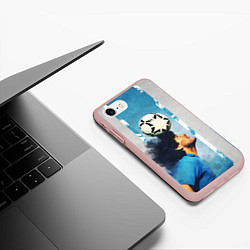 Чехол iPhone 7/8 матовый Diego, цвет: 3D-светло-розовый — фото 2