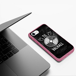 Чехол iPhone 7/8 матовый Till Valhall, цвет: 3D-малиновый — фото 2