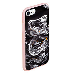 Чехол iPhone 7/8 матовый Самурай, цвет: 3D-светло-розовый — фото 2