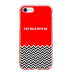 Чехол iPhone 7/8 матовый Twin Peaks, цвет: 3D-баблгам