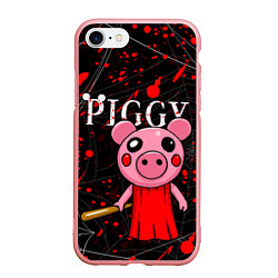 Чехол iPhone 7/8 матовый ROBLOX PIGGY, цвет: 3D-баблгам