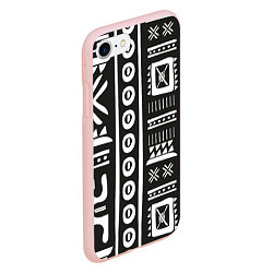 Чехол iPhone 7/8 матовый Этнический узор, цвет: 3D-светло-розовый — фото 2