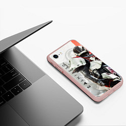 Чехол iPhone 7/8 матовый DESTINY, TITAN, цвет: 3D-светло-розовый — фото 2