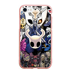 Чехол iPhone 7/8 матовый HOLLOW KNIGHT, цвет: 3D-светло-розовый