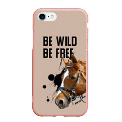 Чехол iPhone 7/8 матовый Be wild be free