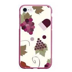 Чехол iPhone 7/8 матовый Виноград и винишко