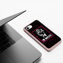 Чехол iPhone 7/8 матовый Mozzie, цвет: 3D-светло-розовый — фото 2
