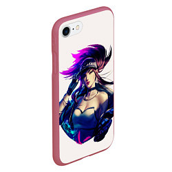 Чехол iPhone 7/8 матовый KDA Akali, цвет: 3D-малиновый — фото 2