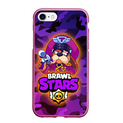 Чехол iPhone 7/8 матовый Генерал Гавс - Brawl Stars, цвет: 3D-малиновый