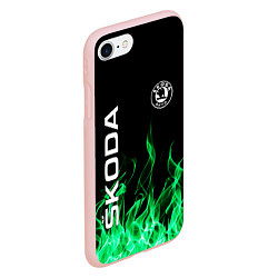 Чехол iPhone 7/8 матовый SKODA, цвет: 3D-светло-розовый — фото 2