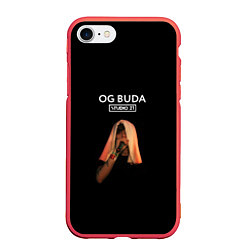 Чехол iPhone 7/8 матовый OG Buda, цвет: 3D-красный