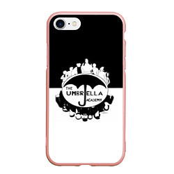 Чехол iPhone 7/8 матовый Академия амбрелла, цвет: 3D-светло-розовый
