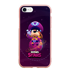 Чехол iPhone 7/8 матовый Генерал Гавс brawl stars, цвет: 3D-светло-розовый
