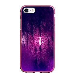 Чехол iPhone 7/8 матовый Стекло дождь фиолетовый