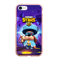 Чехол iPhone 7/8 матовый Генерал Гавс brawl stars, цвет: 3D-светло-розовый