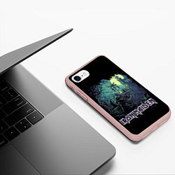 Чехол iPhone 7/8 матовый IRON MAIDEN, цвет: 3D-светло-розовый — фото 2