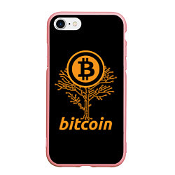 Чехол iPhone 7/8 матовый БИТКОИН ДЕРЕВО BITCOIN TREE