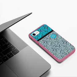 Чехол iPhone 7/8 матовый Снежный вихрь Скин CS:GO, цвет: 3D-малиновый — фото 2