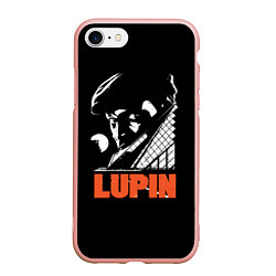 Чехол iPhone 7/8 матовый Lupin - Сериал Люпен, цвет: 3D-светло-розовый