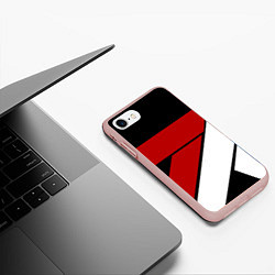 Чехол iPhone 7/8 матовый GEOMETRY SPORT, цвет: 3D-светло-розовый — фото 2