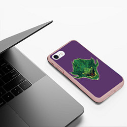 Чехол iPhone 7/8 матовый Вайпер Dota 2, цвет: 3D-светло-розовый — фото 2