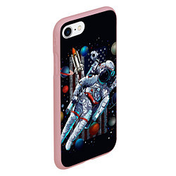Чехол iPhone 7/8 матовый Космическая Тема США, цвет: 3D-баблгам — фото 2
