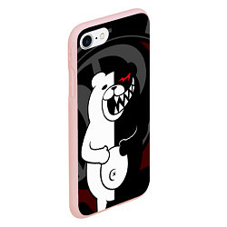 Чехол iPhone 7/8 матовый MONOKUMA МОНОКУМА DANGANRO, цвет: 3D-светло-розовый — фото 2