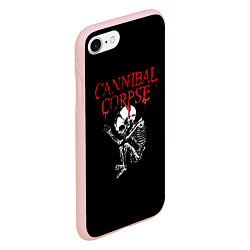 Чехол iPhone 7/8 матовый Cannibal Corpse 1, цвет: 3D-светло-розовый — фото 2