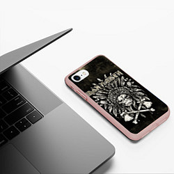 Чехол iPhone 7/8 матовый IRON MADEN, цвет: 3D-светло-розовый — фото 2