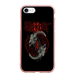 Чехол iPhone 7/8 матовый Slipknot Черепа