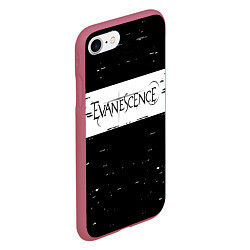 Чехол iPhone 7/8 матовый Evanescence, цвет: 3D-малиновый — фото 2