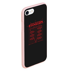 Чехол iPhone 7/8 матовый Evangelion Neon Genesis, цвет: 3D-светло-розовый — фото 2