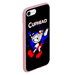 Чехол iPhone 7/8 матовый Cuphead, цвет: 3D-баблгам — фото 2