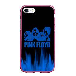 Чехол iPhone 7/8 матовый Pink rloyd, цвет: 3D-малиновый